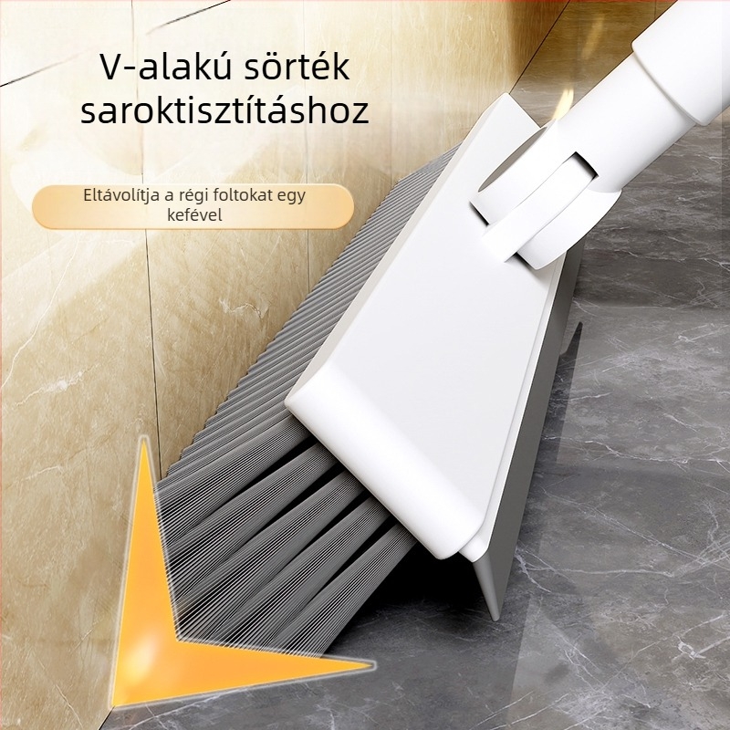 Hosszú nyélű padlótisztító kefe fürdőszobához – tisztítás csempék, falak és fugák
