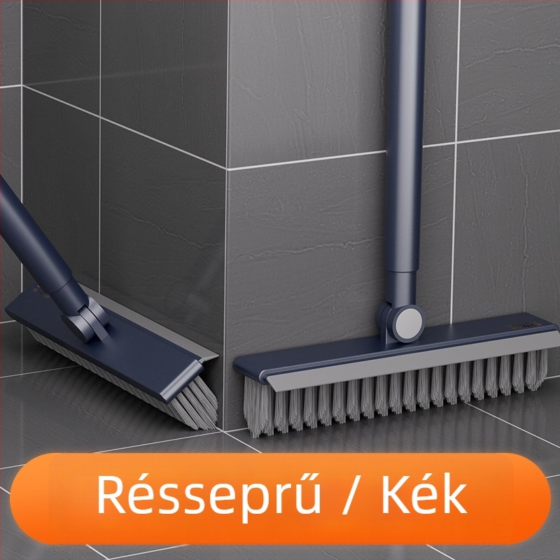 Hosszú nyélű padlótisztító kefe fürdőszobához – tisztítás csempék, falak és fugák