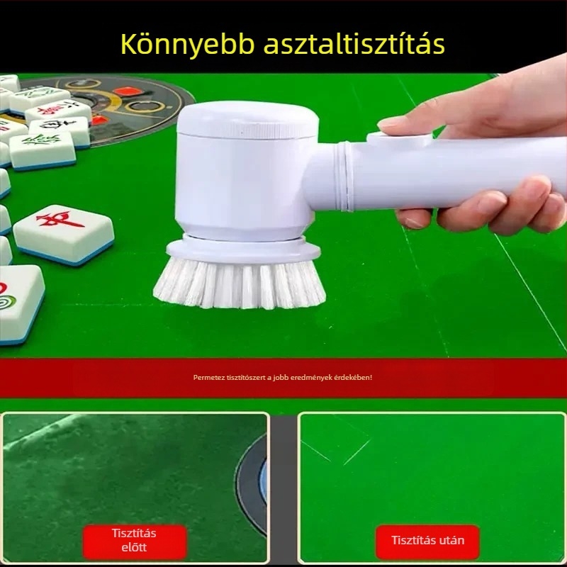 Mahjong elektromos tisztító kefe, multifunkcionális asztali tisztító eszköz mahjonghoz és kártyaszobákhoz, újratölthető modell