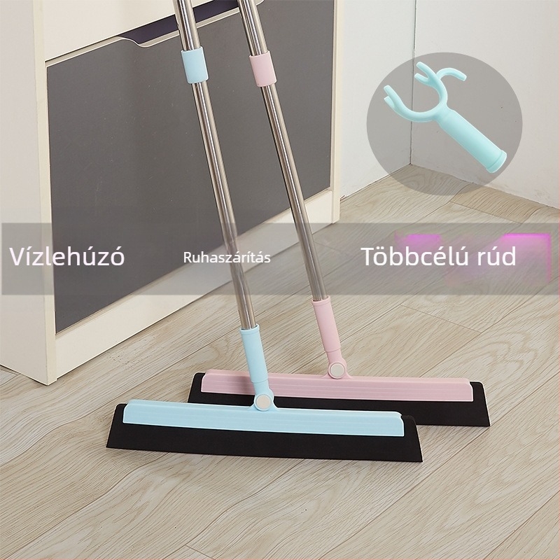 Varázslatos seprű kaparóval és felmosóval fürdőszobára – tisztítja a vizet, a hajat és a felületeket