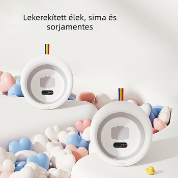 Összecsukható babafürdető medence, hordozható műanyag medence gyerekeknek, színes hőmérséklet-érzékelővel