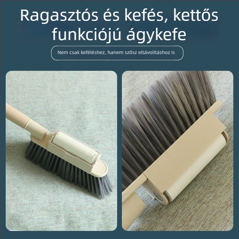 2-in-1 ágynemű- és kanapé tisztító ecset, puha sörtékkel és szöszmentesítővel