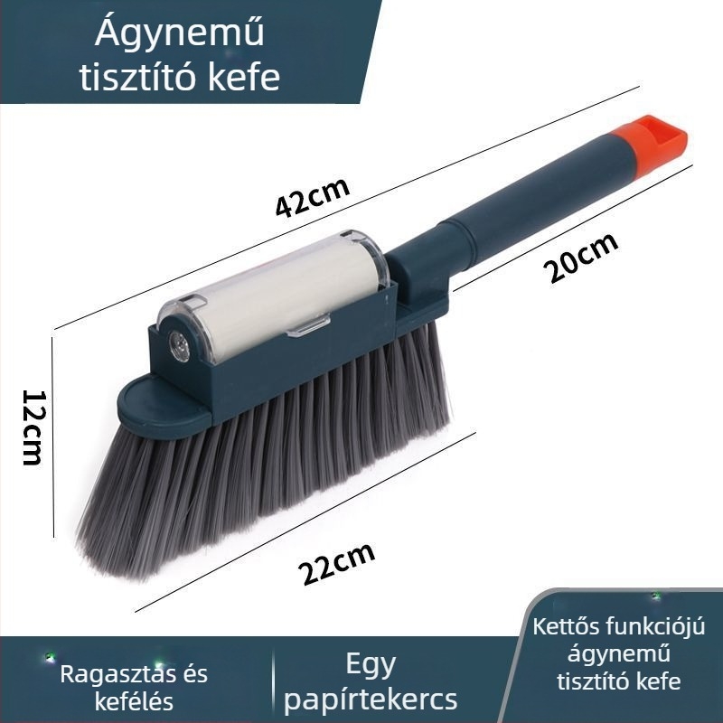 2-in-1 ágynemű- és kanapé tisztító ecset, puha sörtékkel és szöszmentesítővel