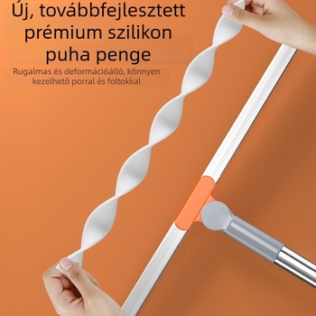 Silikonlemez tisztító — mágikus seprű fürdőszobára és padlóra, üveg tisztítása, nedves és száraz tisztítás, haj nem ragad rá