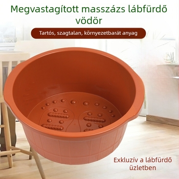 Műanyag lábáztató vödör, vastagított és magasított kivitel, masszázs funkcióval