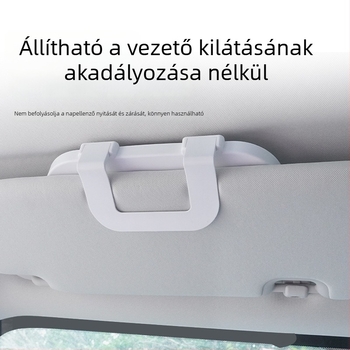 Autó napellenző sminktükör LED érintéses világítással, HD sminktükör az utas számára
