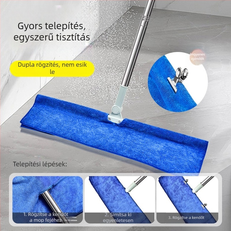 Lyukas mop kendő tisztításhoz, vastag mikroszálas törlőkendő háztartási használatra