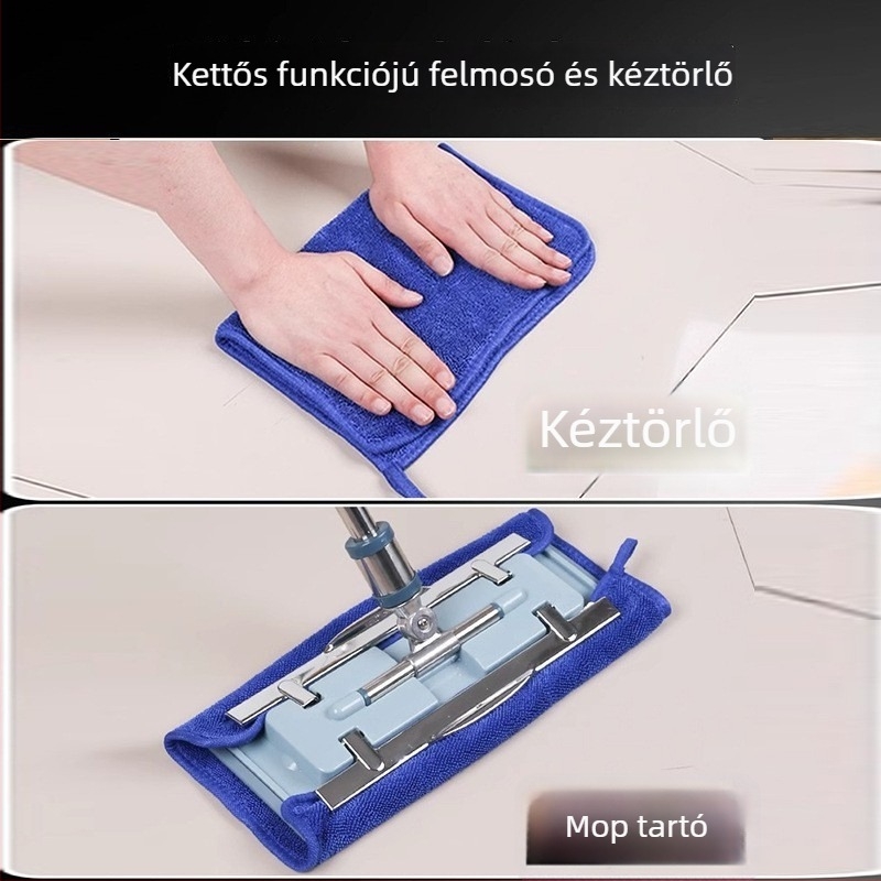 Lyukas mop kendő tisztításhoz, vastag mikroszálas törlőkendő háztartási használatra
