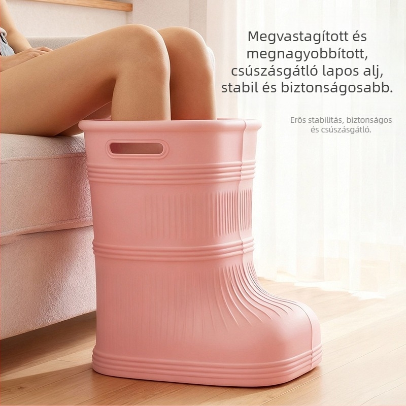Lábszárig érő lábáztatókanna, mély, hőmérséklet-szabályozó, víztakarékos, otthoni használatra