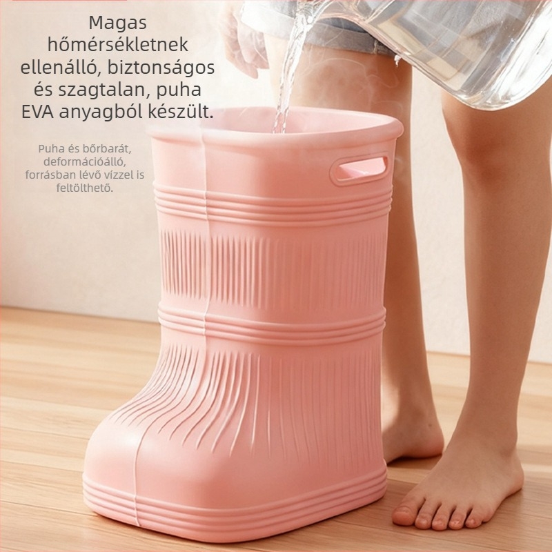 Lábszárig érő lábáztatókanna, mély, hőmérséklet-szabályozó, víztakarékos, otthoni használatra