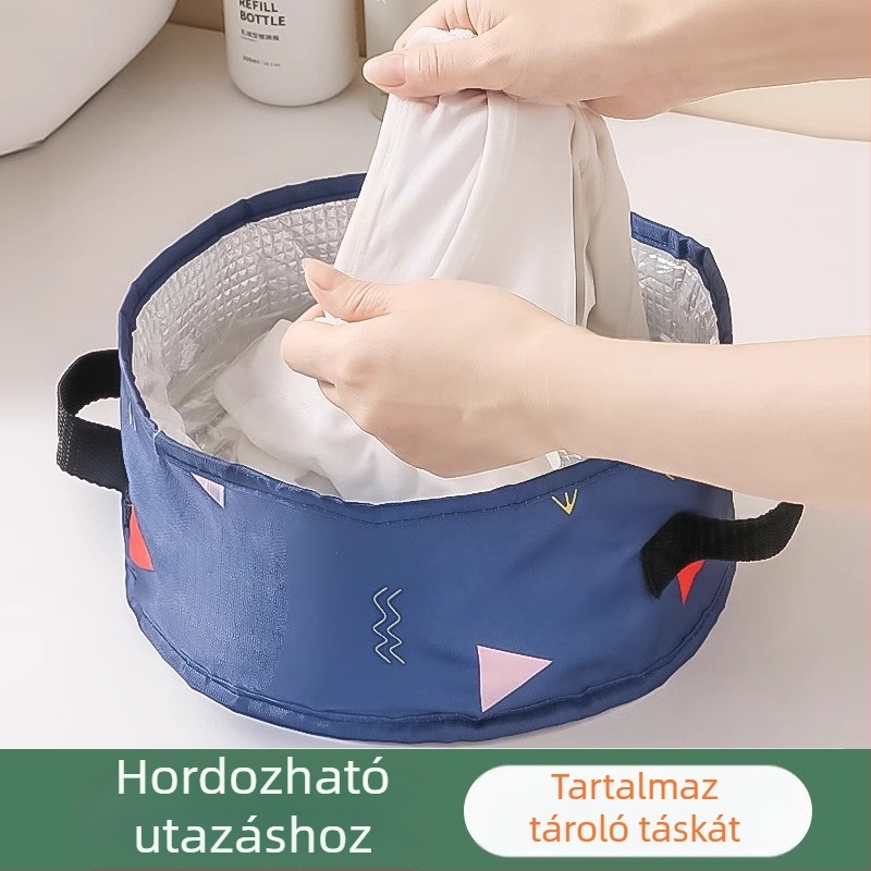 Könnyű, összecsukható vízmedence háromszög mintával kollégiumi szállásra, utazásokhoz és háztartási használatra