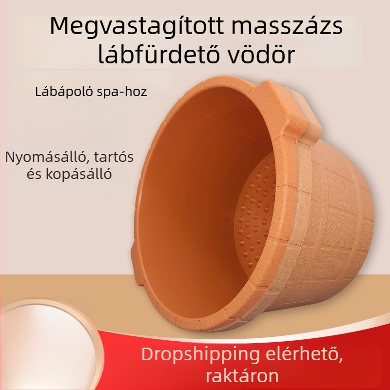 Megvastagított lábmasszázs kád akupunktúrás pontokkal, tartós műanyagból, otthoni használatra