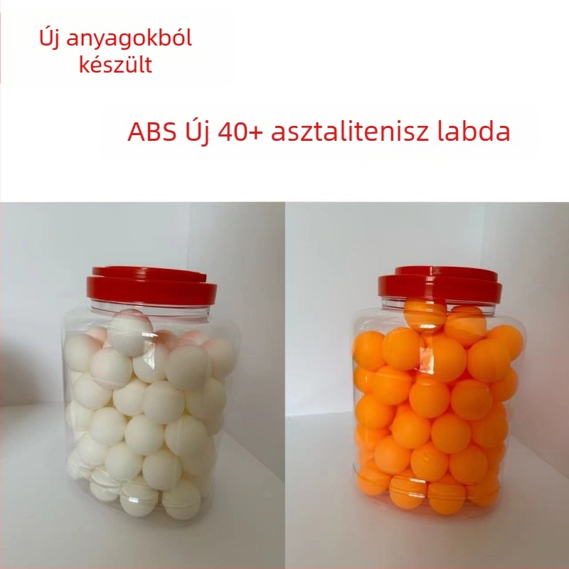 Egyedi 60 darabos ping-pong labda vödrös csomag, ABS új anyagból, edzéshez és versenyhez, nagy rugalmasság.