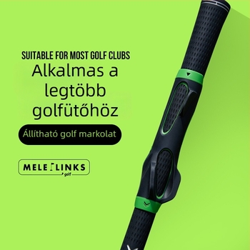 Személyre szabható golfütő markolat korrigáló edzéseszköz