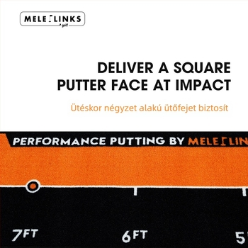 MELELINKS 3,6 m golf putter matt – beltéri putting-edző és zöld pad