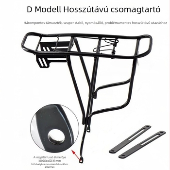 26 hüvelykes hátsó keret csomagtartóhoz disc-/V-fékhez, mountain bike felfüggesztéssel