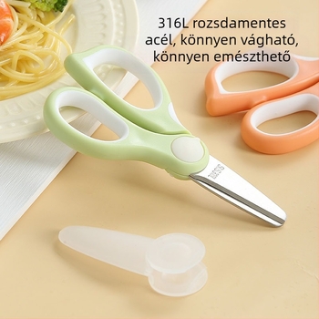 316L rozsdamentes acél élelmiszer-olló – hús, gyógyszerek és babatáplálék vágásához, háztartási használatra, élelmiszer-minőségű, rozsdamentes