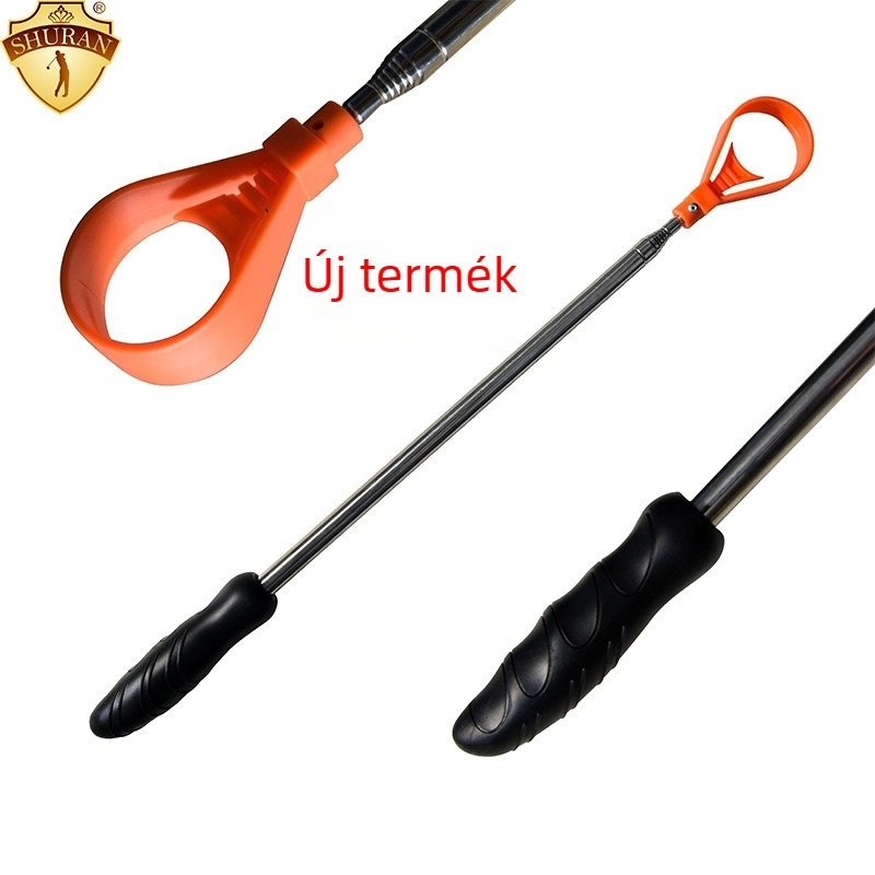 Golflabda-gyűjtő, kihúzható vízcsepp alakú fejjel
