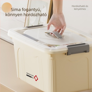 Nagy kapacitású hordozható otthoni elsősegély-készlet nyolc rekesszel