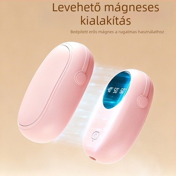 2025-ös mágneses osztott kézmelegítő, 2 az 1-ben, mini digitális kijelzővel és USB töltéssel