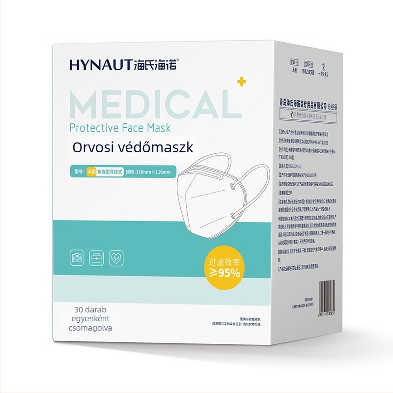 Egyszer használatos orvosi védőmaszk, N95, orvosi minőség, háromdimenziós hal alakú maszk gyermekeknek és felnőtteknek