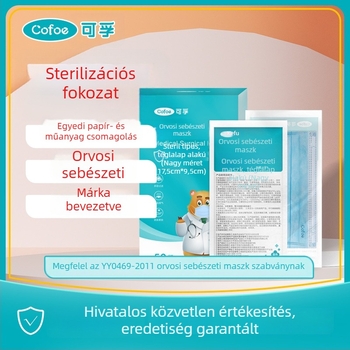 Corfu orvosi minőségű egyszer használatos sterilizált sebészeti maszk, egyenként csomagolva