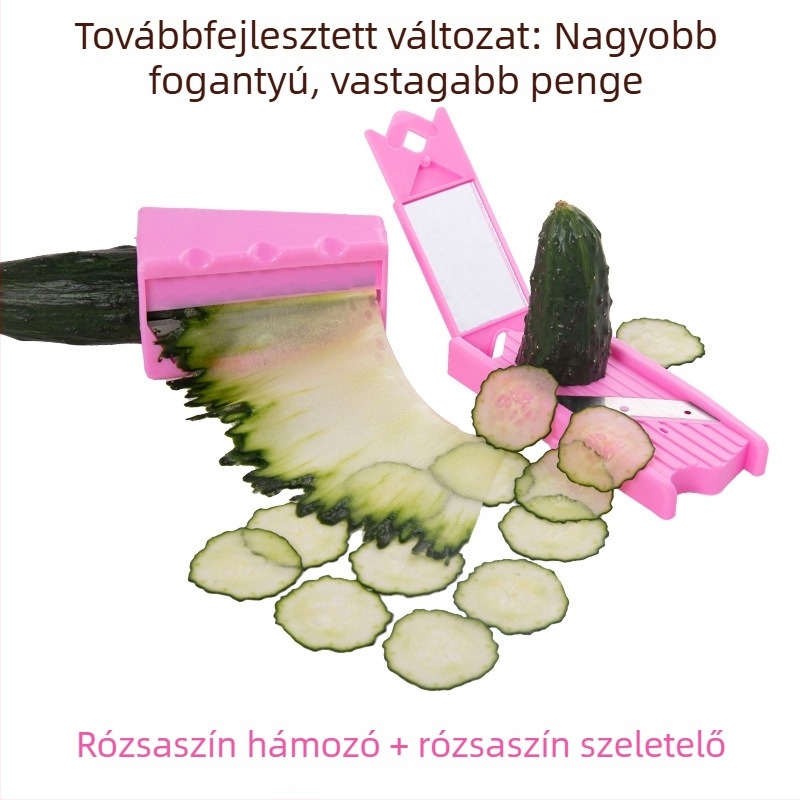 Többcélú uborkasz slicer és kozmetikai eszköz – rozsdamentes acélból, vékony uborkaszeletelő és előkészítés arcmaszkokhoz