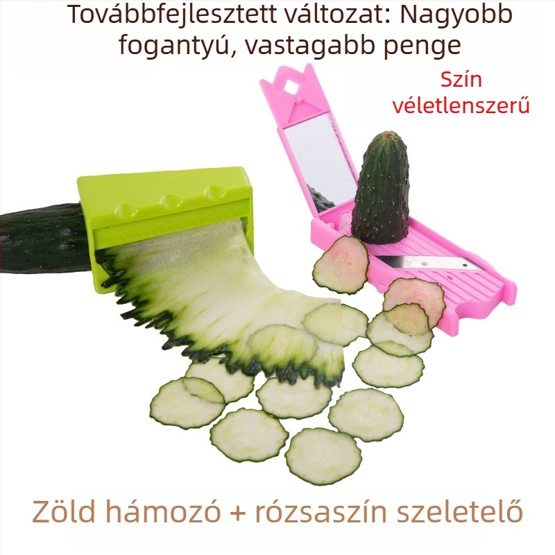Többcélú uborkasz slicer és kozmetikai eszköz – rozsdamentes acélból, vékony uborkaszeletelő és előkészítés arcmaszkokhoz