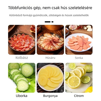 Elektromos multifunkciós zöldségvágó zöldségekhez, kolbászokhoz, paprikákhoz és gyümölcsökhöz