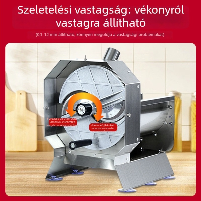 Elektromos multifunkciós zöldségvágó zöldségekhez, kolbászokhoz, paprikákhoz és gyümölcsökhöz