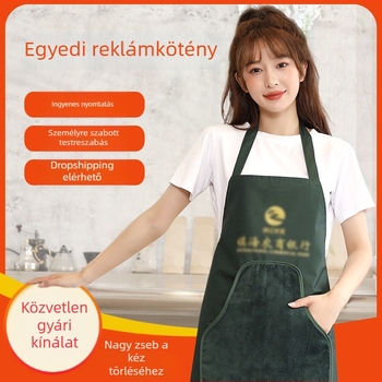 Pamut konyhai kötény ujjatlan, víz- és olajálló, egyszínű, modern minimalist stílus, egy méret.