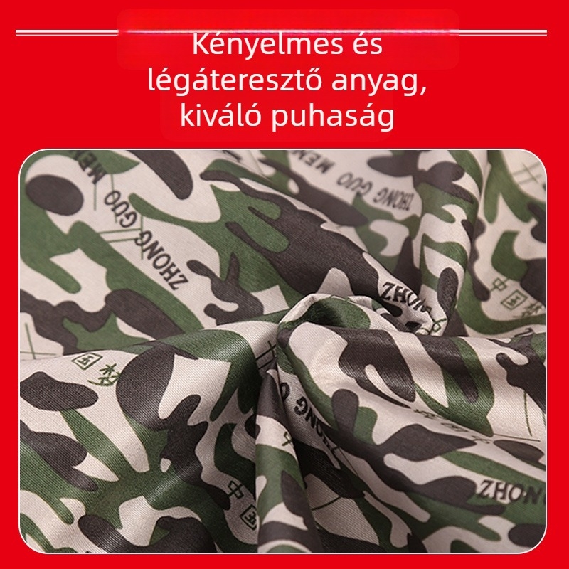 Kamuflált mintázó, velúr bélésű vízálló hosszú smock, vastag uniszex munkaruházat nyomtatással