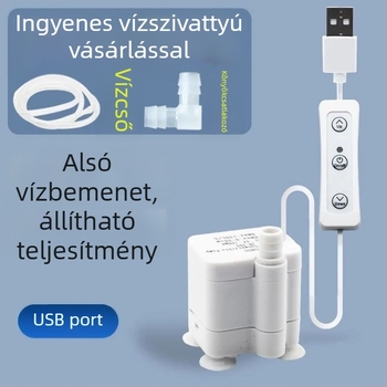 Magas emelésű napelemes USB akváriumpumpa, mini merülő körforgó pumpa kőszikla-formázású szökőkúthoz, DC 5V