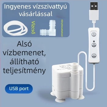 Magas emelésű napelemes USB akváriumpumpa, mini merülő körforgó pumpa kőszikla-formázású szökőkúthoz, DC 5V