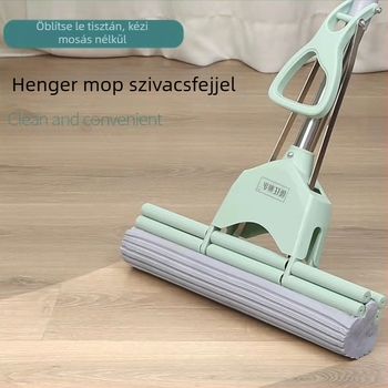 Neng's Lidong Integrált Egyenes Rúd Mop, Pamut-Szivacs Abszorpcióval, Nagy Méret