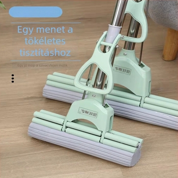 Neng's Lidong Integrált Egyenes Rúd Mop, Pamut-Szivacs Abszorpcióval, Nagy Méret