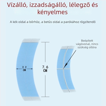 Csipkés paróka dupla oldalú ragasztószalaggal, vízálló és izzadásálló