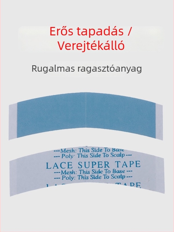 Csipkés paróka dupla oldalú ragasztószalaggal, vízálló és izzadásálló