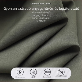 Női gyorsan száradó skort, magas derék, laza szabású, capri hossz, nyári sportos mindennapokra.