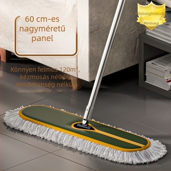 Nagy méretű sík felmosó, 2025-ös új modell, száraz és nedves kettős használatra, otthoni és kereskedelmi használatra, tartalmaz egy mop kendőt