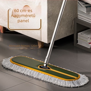 Nagy méretű sík felmosó, 2025-ös új modell, száraz és nedves kettős használatra, otthoni és kereskedelmi használatra, tartalmaz egy mop kendőt
