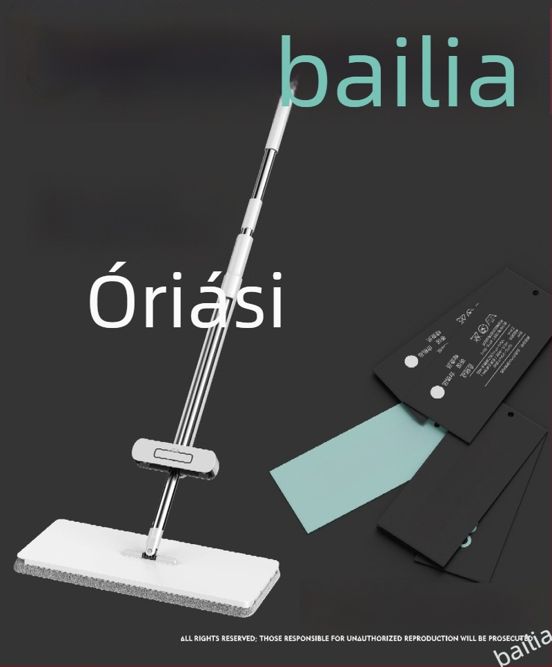 Lapos felmosó fej microfiberral, teleszkópos nyél 140–160 cm, fej mérete 42×11 cm, 90–100% nedvszívás, atkairtó részecskékkel, tisztítás kézmosás nélkül