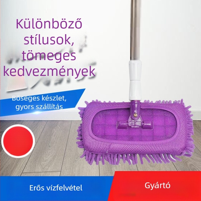 Kez nélküli Chenille lapos felmosó Caterpillar mintával, forgó nedvszívó tisztításhoz
