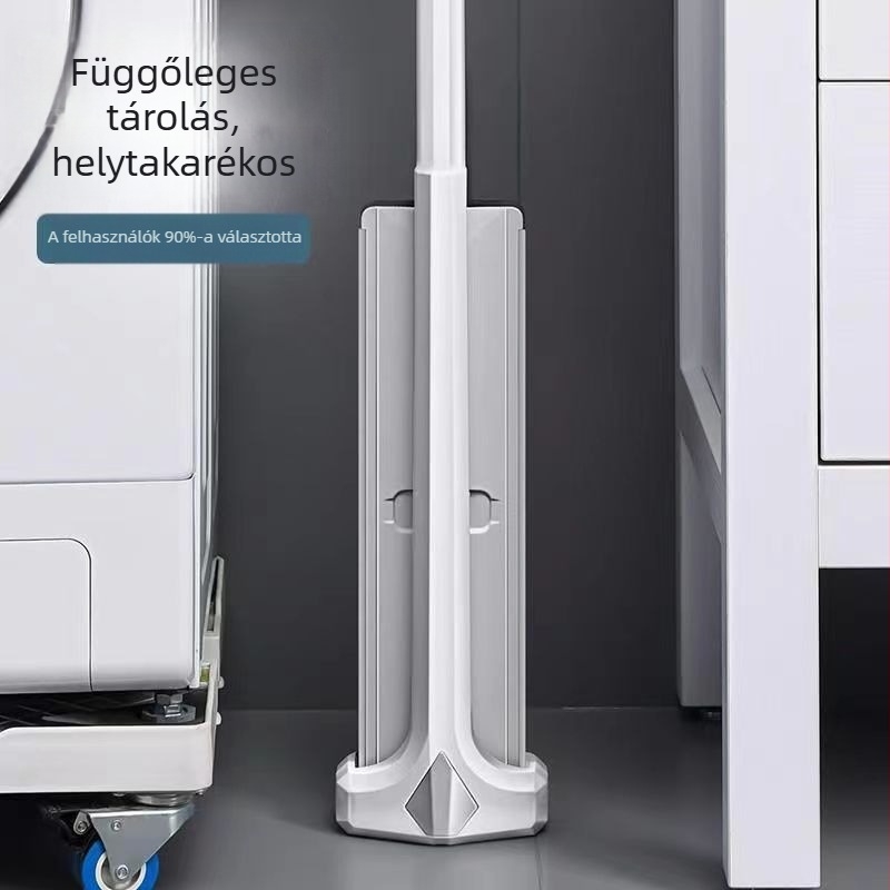 Nagy méretű 42 cm-es lapos felmosó érintésmentes használathoz, 360°-os forgó fejjel