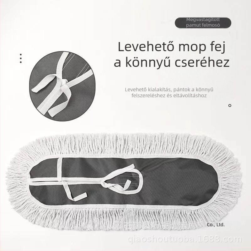 Megvastagított pamut fonalú lapos mop kendő otthoni tisztításra