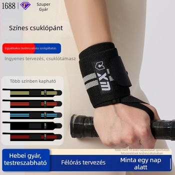 Színes sportcsuklópántok teniszhez, badmintonhoz, erőnléti edzéshez és súlyemeléshez, személyre szabott