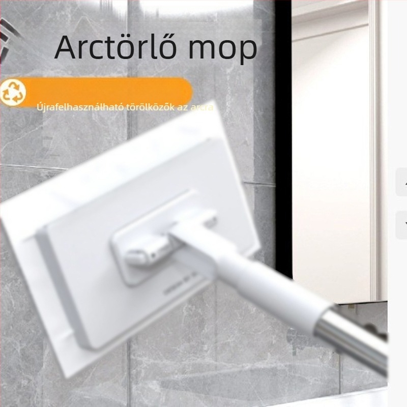 Automatikus érintésmentes mikroszálas mop nedves és száraz tisztításhoz, kettős használatú otthoni fürdőszobához