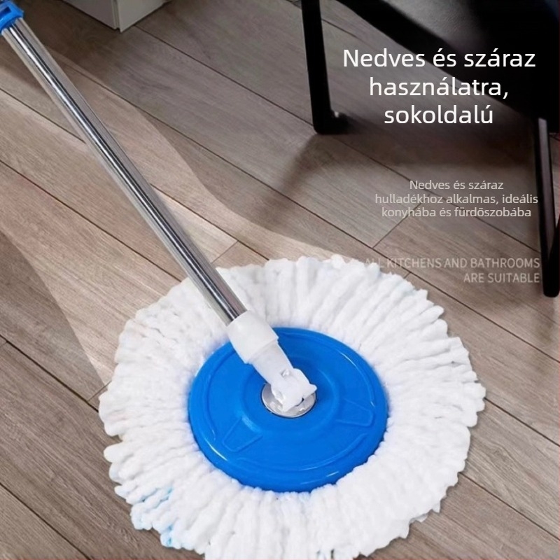 Két meghajtású forgó felmosó készlet vödörrel – otthoni használatra
