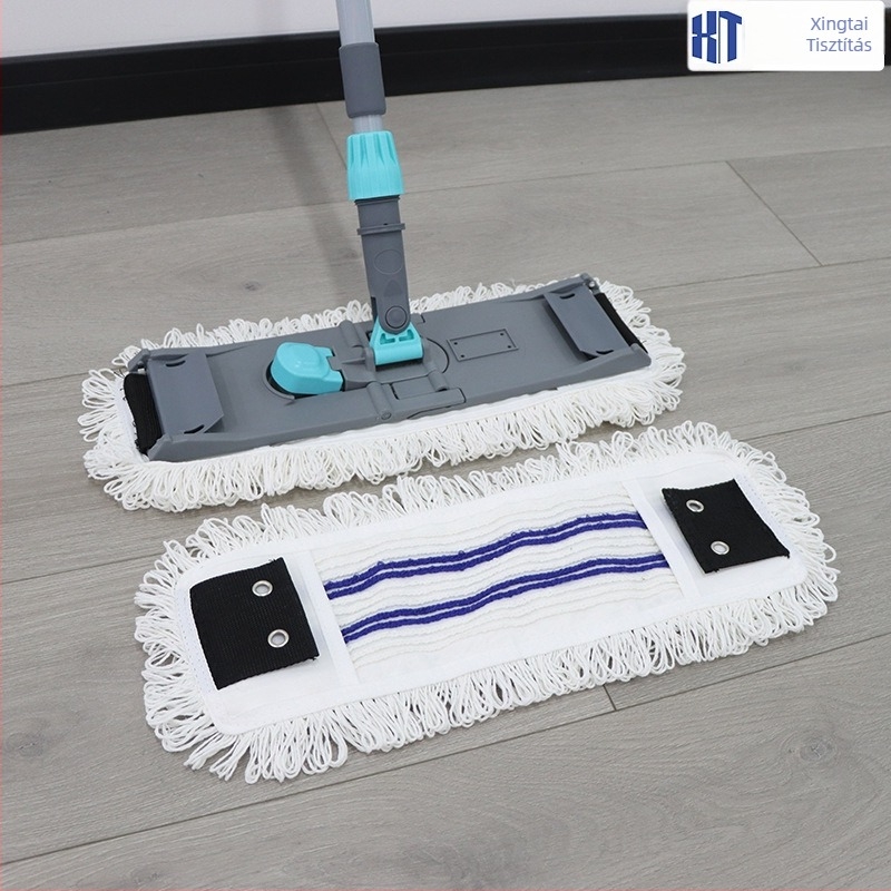 OEM Tufted Mop with airflow yarn — sík mop kendő, cserefej por eltávolításához, ipari pamutfonal
