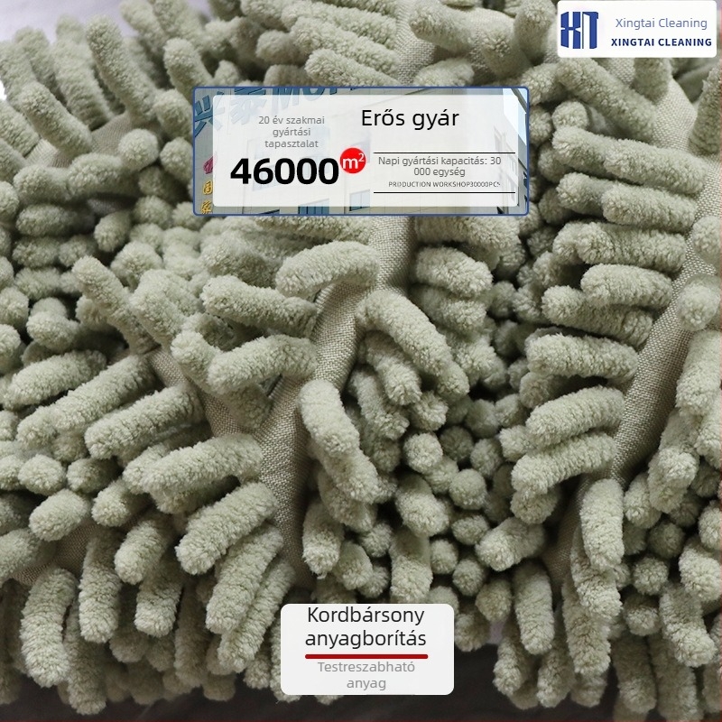 Chenille mop cserefej – sík mop kendő, antibakteriális